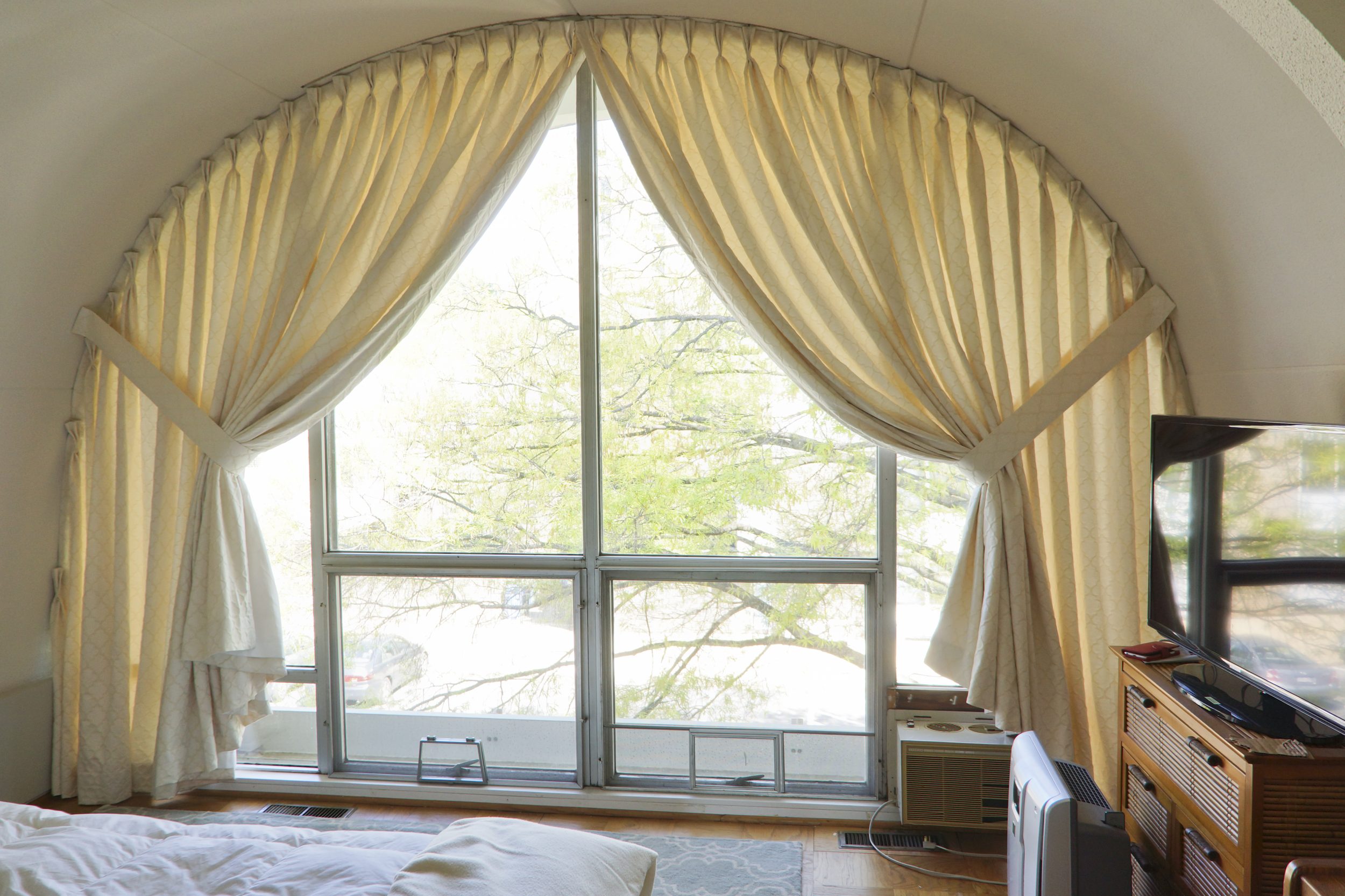 Custom arch window panels